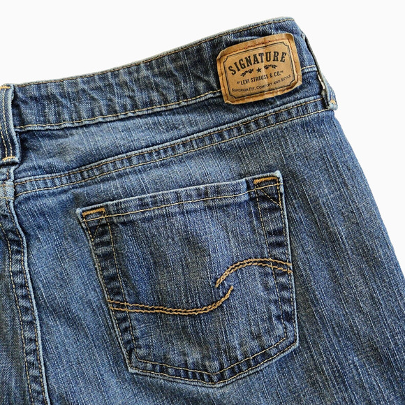 Levis Jeans Womens 12 Low Rise Bootcut Stretch Signature Denim Casual Boho Y2K - Picture 5 of 11